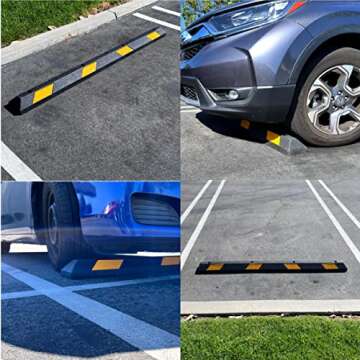 EasyGo Heavy Duty Parking Curb Stopper for Safe Parking