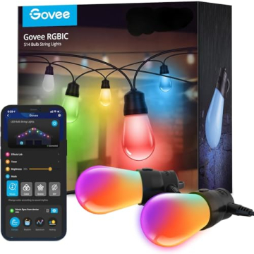 Govee Outdoor Smart String Lights H7015 for Vibrant Ambiance