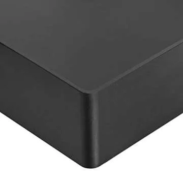 Amazon Basics Rectangular Plastic Desk Organizer, letter size Tray, 2-Pack, 9.7 x 2.2 x 13 inches, Black