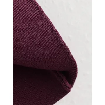 Elegant Dsewpaur Women Button Sweater Vest in Burgundy