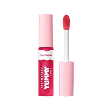 COVERGIRL Clean Fresh Yummy Gloss – Lip Gloss, Hydrating with Natural Flavors