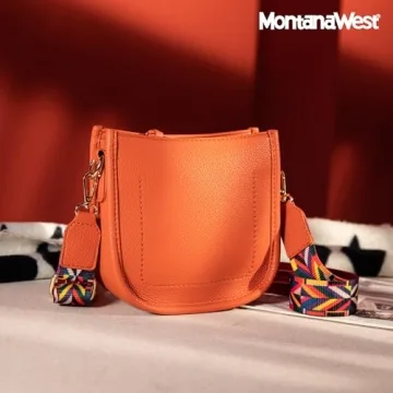 Montana West Small Crossbody Bag for Women Mini Classic Lightweight Bucket Purse,MWC-077AOR