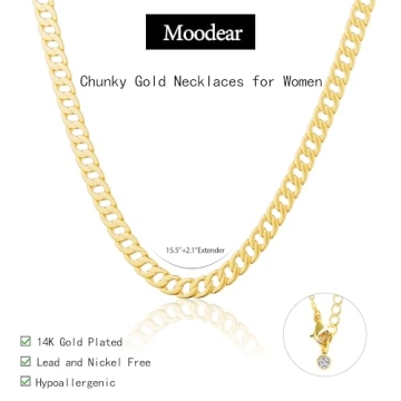 Moodear Gold Necklace for Women Trendy Elegance