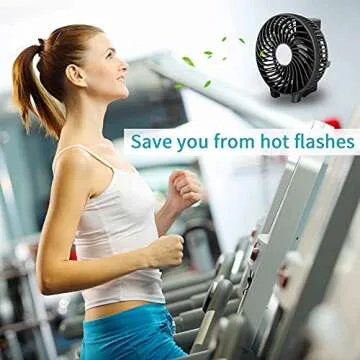 Portable Handheld Fan,USB Rechargeable Mini Fan with 2200mAh Battery Operated, Small Hand Held Fans 3 Speeds Adjustable, 180° Rotation Foldable Personal Desk Fan for Home Office Desktop and Travel