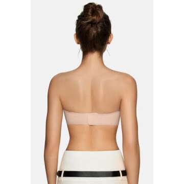 Vertvie Wireless Strapless Bra for Comfort & Versatility