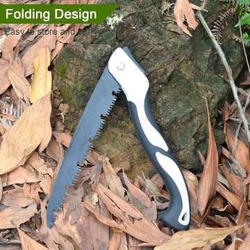 Folding 12" Hand Saw for Easy Tree Pruning