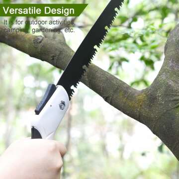 Folding 12" Hand Saw for Easy Tree Pruning