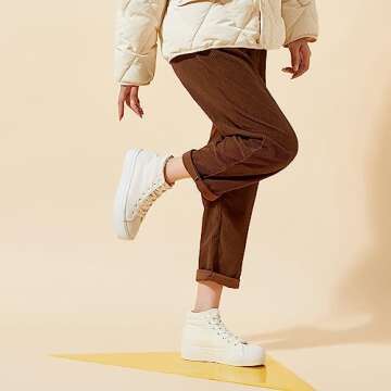 Waluzs Women's High Top Platform Sneakers for Ultimate Style