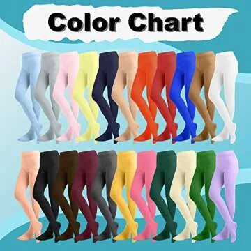 EMEM Apparel Women's Ladies Solid Colored Opaque Dance Ballet Costume Microfiber Footed Tights Stockings Fashion Gold Yellow C