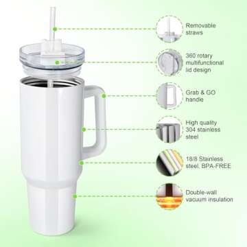 Sweet Grain 40 oz Glow In The Dark Tumblers for Sublimation