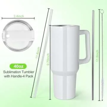 Sweet Grain 40 oz Glow In The Dark Tumblers for Sublimation