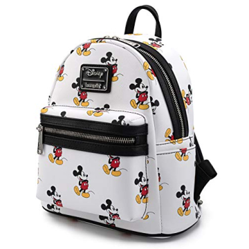 Loungefly Disney Mickey Mouse All Over Print Womens Double Strap Shoulder Bag Purse