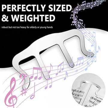 Removable Piano Keyboard Note Labels for Learning,Piano Keyboard Stickers,Piano Notes Guide for Beginner,Made of Silicone, No Need Stickers, 88-Key Full Size with Metal Music Book Clip and Box(Black）