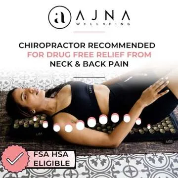 Ajna Acupressure Mat and Pillow Set for Natural Pain Relief