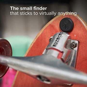 Tile Sticker (2020) 4-pack - Small, Adhesive Bluetooth Tracker, Item Locator and Finder for Remotes, Headphones, Gadgets and More