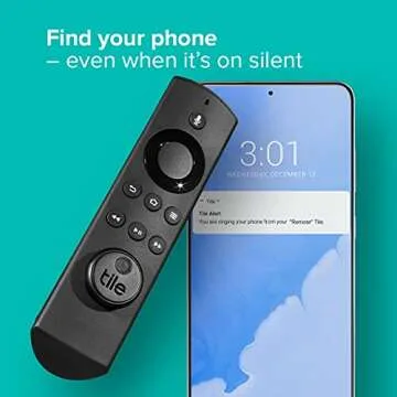 Tile Sticker (2020) 4-pack - Small, Adhesive Bluetooth Tracker, Item Locator and Finder for Remotes, Headphones, Gadgets and More