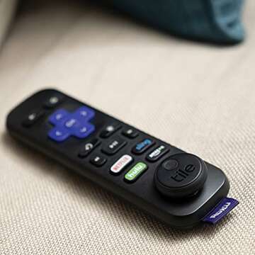 Tile Sticker (2020) 4-pack - Small, Adhesive Bluetooth Tracker, Item Locator and Finder for Remotes, Headphones, Gadgets and More