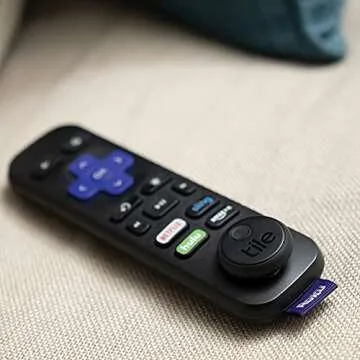 Tile Sticker (2020) 4-pack - Small, Adhesive Bluetooth Tracker, Item Locator and Finder for Remotes, Headphones, Gadgets and More