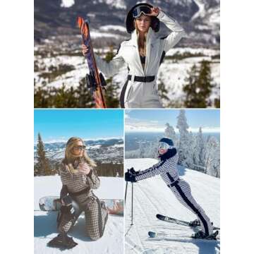 Stylish GSOU SNOW Women Ski Suit for Winter Sports