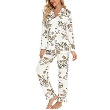 Senert Comfy Pajamas for Women Luxurious 2-Piece Set