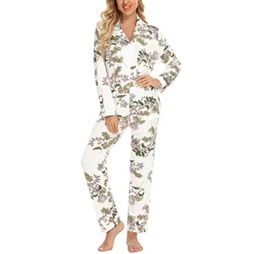 Senert Comfy Pajamas for Women Luxurious 2-Piece Set