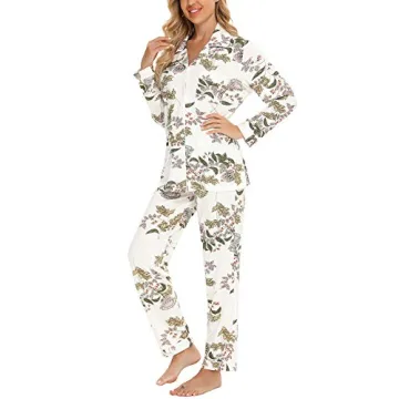 Senert Comfy Pajamas for Women Luxurious 2-Piece Set