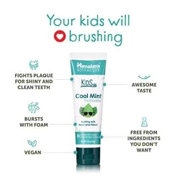 Himalaya Kids Toothpaste Cool Mint Fluoride-Free 4 Oz