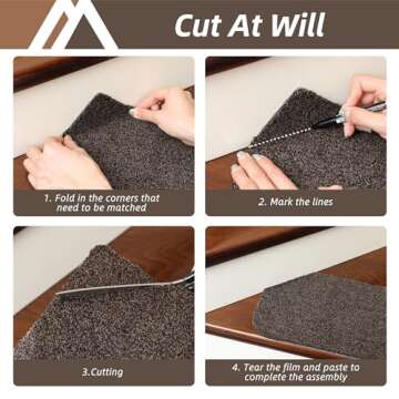 COSY HOMEER Non-Slip Carpet Stair Treads for Safety