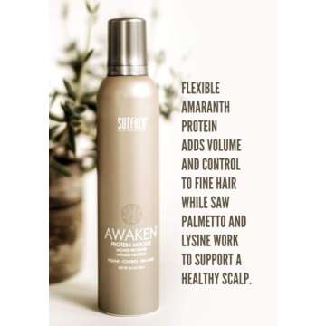 Surface Hair Awaken Mousse: Color Safe, Volumizing, Firm Hold Hair Mousse to Thicken Hair, Sulfate-Free, Paraben-Free, 8.8 oz