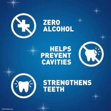 ACT Anticavity Zero Alcohol Mouthwash Pack of 4 - Mint Flavor