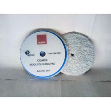 RUPES 6.75" Blue COARSE Wool POLISHING PAD - Max Cutting Power