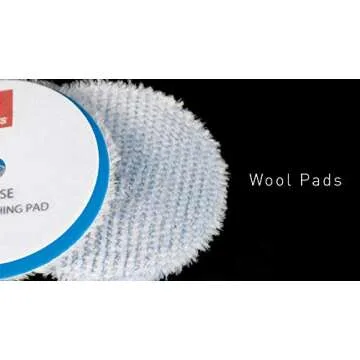 RUPES 6.75" Blue COARSE Wool POLISHING PAD - Max Cutting Power