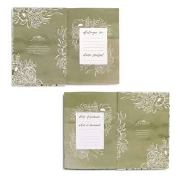 Loveall Design Co. Ally Theme, Hardback Journal, Cloth Bound Journal, Scripture Journal, Faith-Based Stationery, Lined Notebook, Floral Notebook,