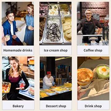 Qyyiguf 50 Pcs 9 Oz Reusable Plastic Dessert Cups with Flat Lids,Cold Party Drinking Cups for Coffee,Fruit,Ice Cream,Iced Cold Drinks,BBQ,Thanksgiving,Halloween,Juice Party(No Hole)