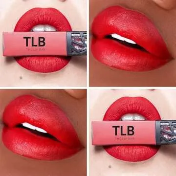 The Lip Bar - Nonstop Liquid Matte Lipstick, Hot Mama (Deep Rich Brown) - High Pigment - One Swipe - Long Lasting - Jojoba Oil & Vitamin E - Vegan & Cruelty Free - Makeup & Cosmetics - .24 fl oz