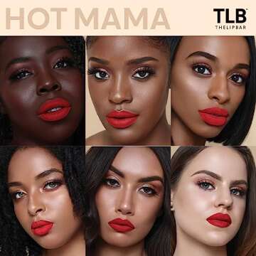 The Lip Bar - Nonstop Liquid Matte Lipstick, Hot Mama (Deep Rich Brown) - High Pigment - One Swipe - Long Lasting - Jojoba Oil & Vitamin E - Vegan & Cruelty Free - Makeup & Cosmetics - .24 fl oz
