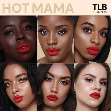 The Lip Bar - Nonstop Liquid Matte Lipstick, Hot Mama (Deep Rich Brown) - High Pigment - One Swipe - Long Lasting - Jojoba Oil & Vitamin E - Vegan & Cruelty Free - Makeup & Cosmetics - .24 fl oz