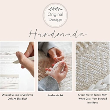 BlissBlush Boho Decorative Throw Pillow Cover 20x20