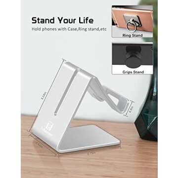 ToBeoneer Aluminum Desktop Phone Stand - Universal Holder