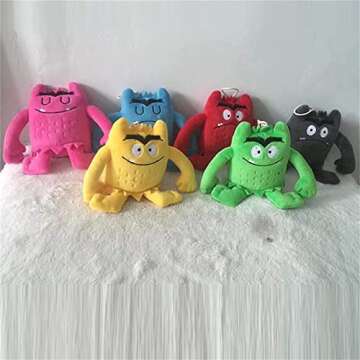Monster Plush Toys, My Emotional Little Monster Cartoon Doll, Blue/red Monster Plush Toy, Color Plush Doll Set-1set