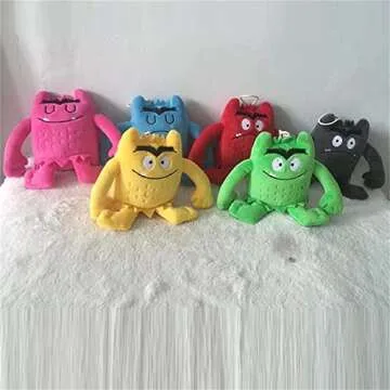 Monster Plush Toys, My Emotional Little Monster Cartoon Doll, Blue/red Monster Plush Toy, Color Plush Doll Set-1set