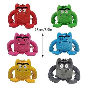 Monster Plush Toys, My Emotional Little Monster Cartoon Doll, Blue/red Monster Plush Toy, Color Plush Doll Set-1set