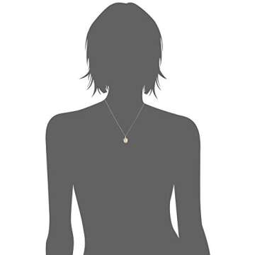 Pori Jewelers Saint Michael Religious Pendant Necklace In 14K Solid Gold, Yellow, 18