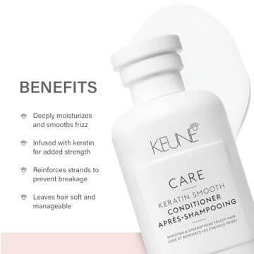 Keune Care Keratin Smoothing Conditioner, Frizz-Control & Moisturizing Conditioner for Smoother Hair, 10.1 Fl Oz