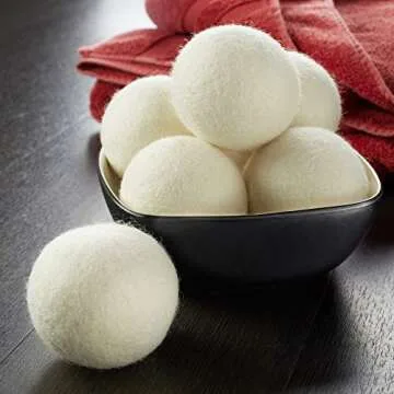 Organic Wool Dryer Balls Set of 6 for Eco-Friendly Drying