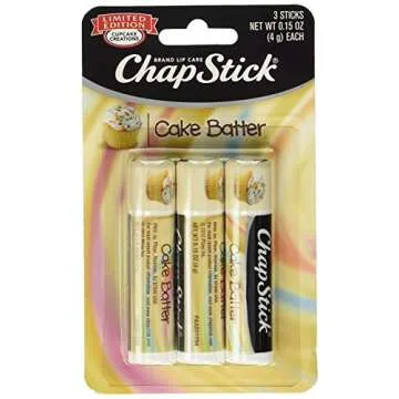 Chap Stick Lip Care - Cake Batter Flavor - 3 Count Pack