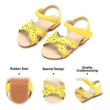Cute Yellow Sandals for Toddlers - Comfort & Style