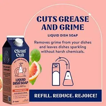Cleancult Dish Soap Refills - Eco-friendly & Chemical Free