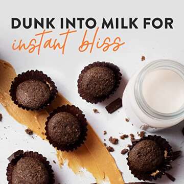 HighKey Sugar Free Chocolate Peanut Butter Cookies - Keto Protein Snacks Zero Sugar Added Sweets Gluten Free Desserts Low Carb Snack Diabetic Treats Healthy Almond Flour Cookie Diet Food 2.25oz 3-Pack