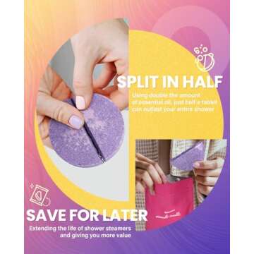 POPCHOSE Shower Steamers - Aromatherapy Gifts for Women